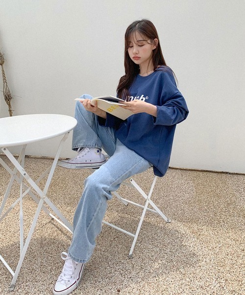 A'GEM/9 × .kom『muah muah/ムーアムーア』WIDE DENIM PANTS