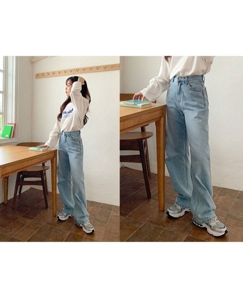 セール】A'GEM/9 × .kom『muah muah/ムーアムーア』WIDE DENIM