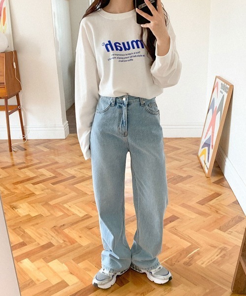 セール】A'GEM/9 × .kom『muah muah/ムーアムーア』WIDE DENIM