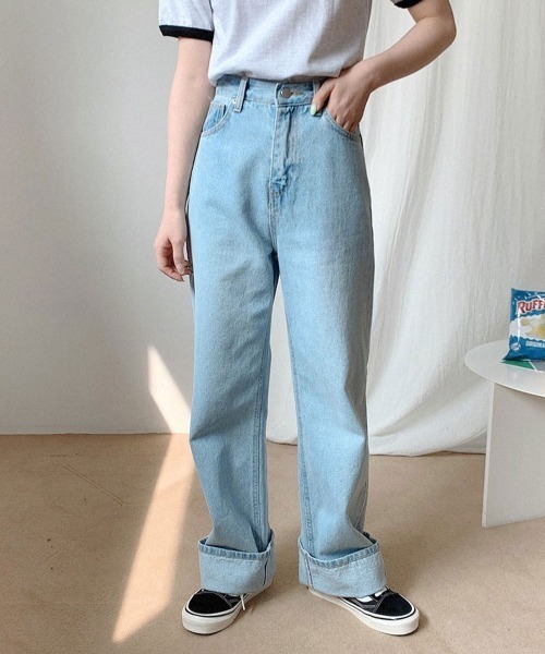 セール】A'GEM/9 × .kom『muah muah/ムーアムーア』WIDE DENIM