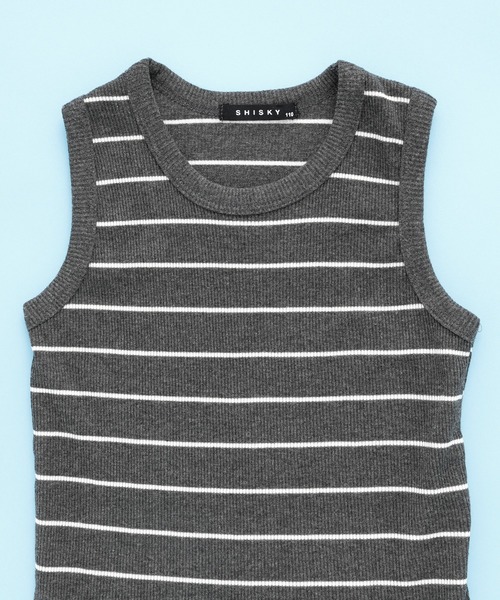 SHISKY(シスキー)の「SHISKY / シスキー ビッグシルエット ポケット付き 無地カットソー 5分袖 キッズ (5分袖カットソー+タンクトップ)(Tシャツ/カットソー・キッズ・グレー系その他/杢グレー/チャコール/グリーン系その他/ブラック系その他/ブラウン系その他/ベージュ/ホワイト・110cm/130cm/150cm/120cm/140cm/160cm)」の15枚目の写真