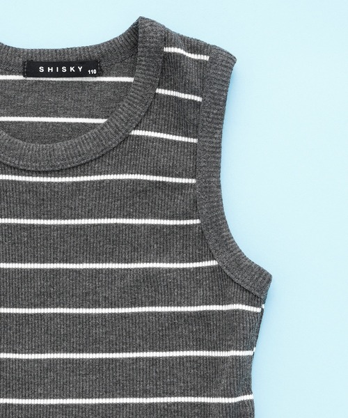 SHISKY(シスキー)の「SHISKY / シスキー ビッグシルエット ポケット付き 無地カットソー 5分袖 キッズ (5分袖カットソー+タンクトップ)(Tシャツ/カットソー・キッズ・グレー系その他/杢グレー/チャコール/グリーン系その他/ブラック系その他/ブラウン系その他/ベージュ/ホワイト・110cm/130cm/150cm/120cm/140cm/160cm)」の16枚目の写真