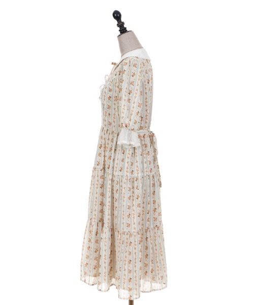 axes femme（アクシーズファム）の「プチローズ柄ワンピース（ワンピース・レディース・ラベンダー/キナリ/ピンク・MEDIUM）」の12枚目の写真