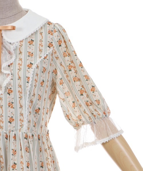 axes femme（アクシーズファム）の「プチローズ柄ワンピース（ワンピース・レディース・ラベンダー/キナリ/ピンク・MEDIUM）」の13枚目の写真