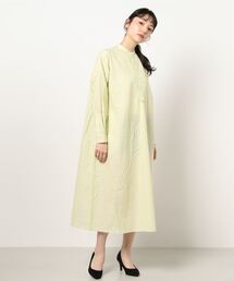 Aラインシャツワンピース