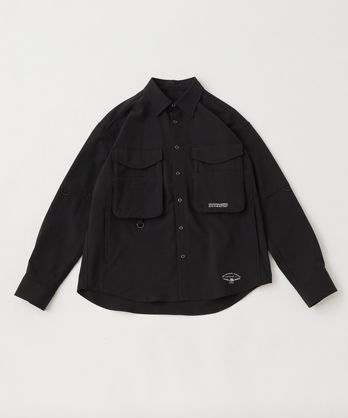 CIAOPANIC TYPY（チャオパニックティピー）の「【Roue/ルー】フィッシングシャツ（シャツ/ブラウス・メンズ・ブラック/ベージュ・S/M/L）」の9枚目の写真