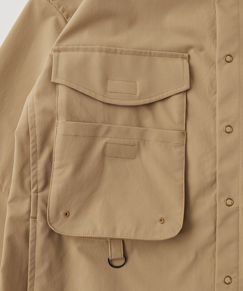 CIAOPANIC TYPY（チャオパニックティピー）の「【Roue/ルー】フィッシングシャツ（シャツ/ブラウス・メンズ・ブラック/ベージュ・S/M/L）」の4枚目の写真