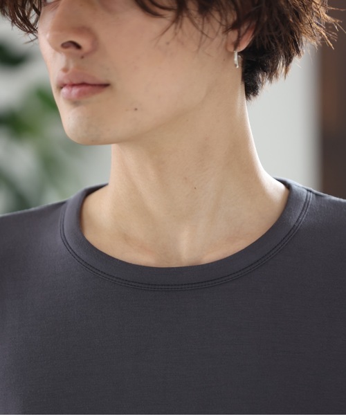 ACE SHOP(エースショップ)の「TRダンボールオーバーサイズ5分袖T(Tシャツ/カットソー・メンズ・ホワイト/ブラック/ベージュ/パープル/サックスブルー・FREE)」の22枚目の写真