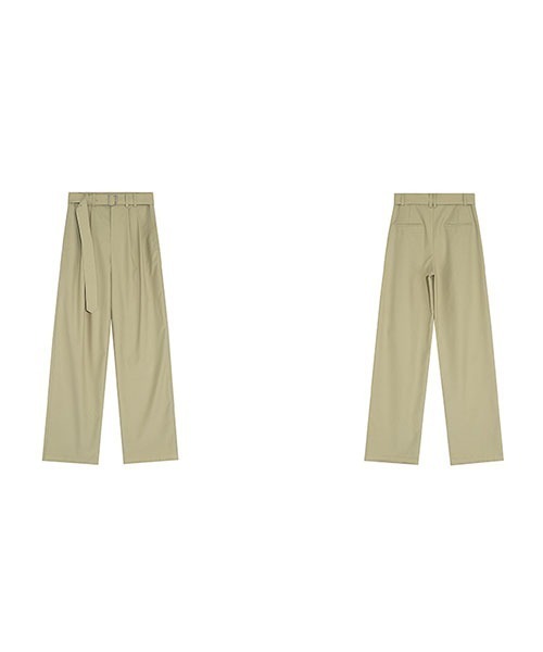 Fano Studios(ファノ ストゥディオズ)の「【Fano Studios】Buckle belt loose slacks FX21K007(スラックス・レディース・ライトベージュ・M/S/L)」の11枚目の写真