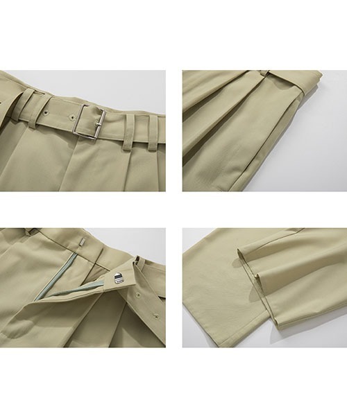 Fano Studios(ファノ ストゥディオズ)の「【Fano Studios】Buckle belt loose slacks FX21K007(スラックス・レディース・ライトベージュ・M/S/L)」の12枚目の写真