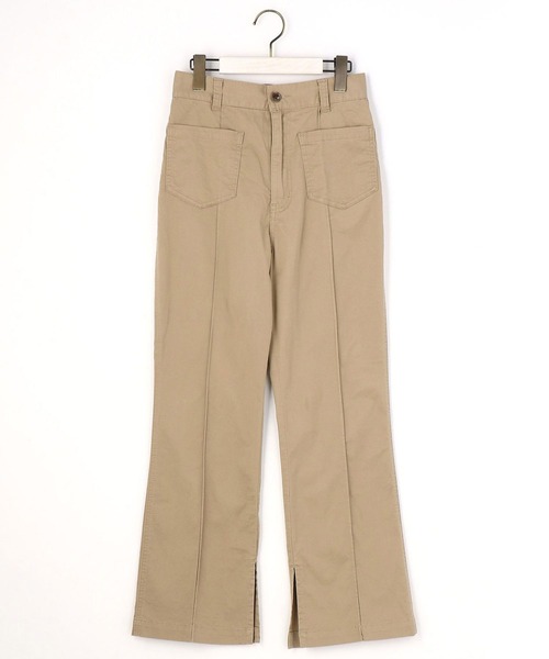 179/WG（イチナナキュウダブルジー）の「セミフレアチノパン（チノパンツ・レディース・グリーン/ベージュ・MEDIUM）」の17枚目の写真