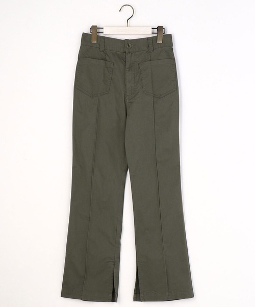 179/WG（イチナナキュウダブルジー）の「セミフレアチノパン（チノパンツ・レディース・グリーン/ベージュ・MEDIUM）」の15枚目の写真