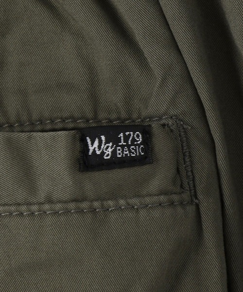 179/WG（イチナナキュウダブルジー）の「セミフレアチノパン（チノパンツ・レディース・グリーン/ベージュ・MEDIUM）」の13枚目の写真