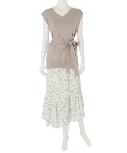 MERCURYDUO（マーキュリーデュオ）の「フラワーイレヘムノースリニットセット（ワンピース・レディース・アイボリー/ミント/ラベンダー/ベビーピンク・FREE）」の11枚目の写真