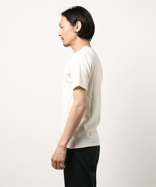 Hub&Spoke(ハブアンドスポーク)の「ガゼットニットTee(ニット/セーター・メンズ・ブラック/オフホワイト/グレー・LARGE/MEDIUM)」の5枚目の写真