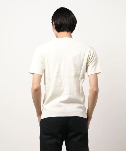 Hub&Spoke(ハブアンドスポーク)の「ガゼットニットTee(ニット/セーター・メンズ・ブラック/オフホワイト/グレー・LARGE/MEDIUM)」の4枚目の写真