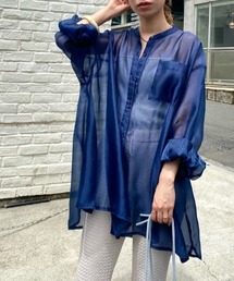 Kastane | 透けフィラメントBIGシャツ(シャツ/ブラウス)