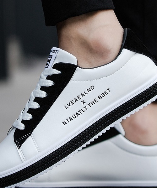 SVEC（シュベック）の「レトロ カラーリング ローカット ローテクスニーカー（スニーカー・メンズ・レッド/グリーン/ブラック・44/40/42/43/41）」の6枚目の写真