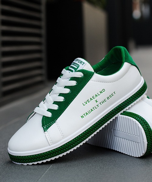 SVEC（シュベック）の「レトロ カラーリング ローカット ローテクスニーカー（スニーカー・メンズ・レッド/グリーン/ブラック・44/40/42/43/41）」の7枚目の写真