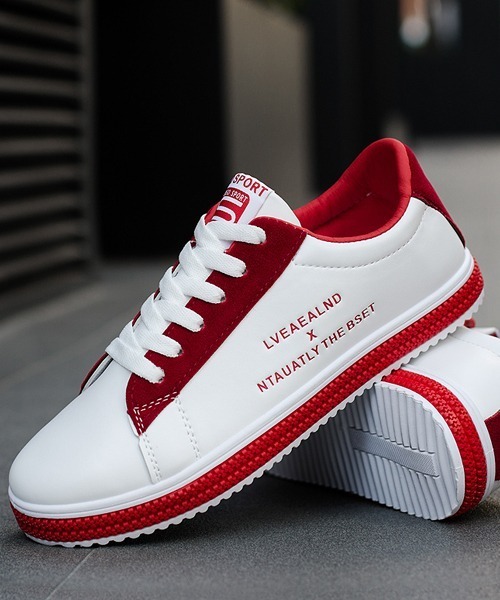 SVEC（シュベック）の「レトロ カラーリング ローカット ローテクスニーカー（スニーカー・メンズ・レッド/グリーン/ブラック・44/40/42/43/41）」の19枚目の写真