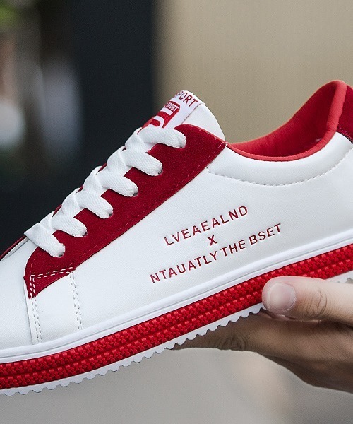 SVEC（シュベック）の「レトロ カラーリング ローカット ローテクスニーカー（スニーカー・メンズ・レッド/グリーン/ブラック・44/40/42/43/41）」の11枚目の写真