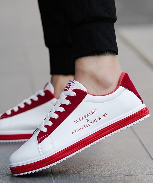 SVEC（シュベック）の「レトロ カラーリング ローカット ローテクスニーカー（スニーカー・メンズ・レッド/グリーン/ブラック・44/40/42/43/41）」の8枚目の写真