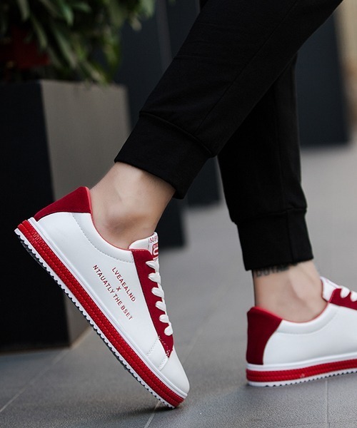 SVEC（シュベック）の「レトロ カラーリング ローカット ローテクスニーカー（スニーカー・メンズ・レッド/グリーン/ブラック・44/40/42/43/41）」の17枚目の写真