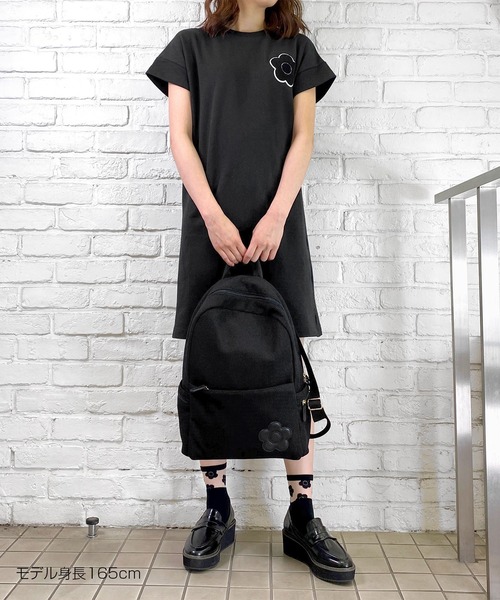 MARY QUANT（マリークワント）の「裏毛サガラポイント ワンピース（ワンピース・レディース・ブラック/カーキ・M）」の10枚目の写真