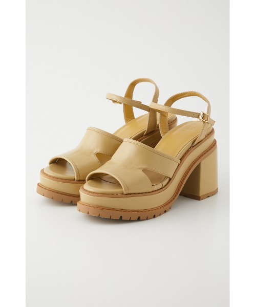 SLY（スライ）の「CUT OUT CHUNK HEEL SANDAL チャンキーヒール