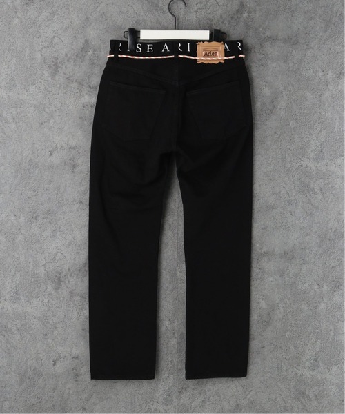 ARIES(アリーズ)の「【ARIES / アリーズ】 LOGO PRINT WAISTBAND LILLY JEANS(デニムパンツ・メンズ・ブラック・28/30/32)」の2枚目の写真