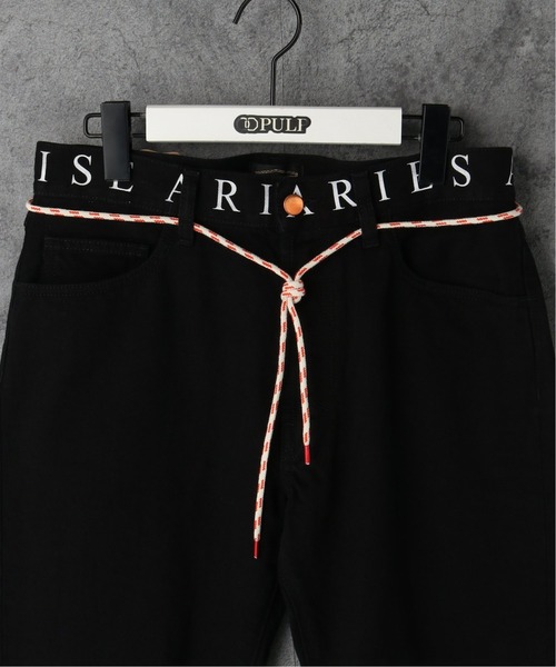 ARIES(アリーズ)の「【ARIES / アリーズ】 LOGO PRINT WAISTBAND LILLY JEANS(デニムパンツ・メンズ・ブラック・28/30/32)」の3枚目の写真