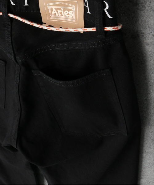 ARIES(アリーズ)の「【ARIES / アリーズ】 LOGO PRINT WAISTBAND LILLY JEANS(デニムパンツ・メンズ・ブラック・28/30/32)」の5枚目の写真