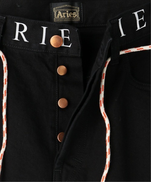 ARIES(アリーズ)の「【ARIES / アリーズ】 LOGO PRINT WAISTBAND LILLY JEANS(デニムパンツ・メンズ・ブラック・28/30/32)」の12枚目の写真