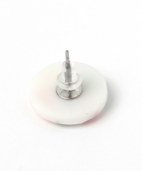 studio CLIP(スタディオクリップ)の「シェルモザイクラウンドピアス(ピアス(両耳用)・レディース・ブルー/その他1・FREE)」の4枚目の写真