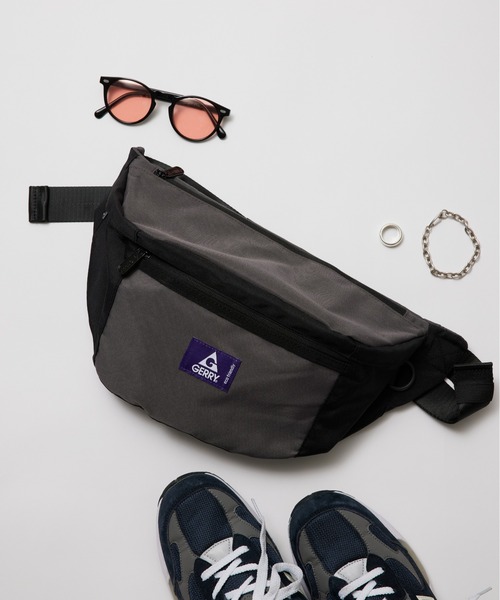 GERRY(ジェリー)の「【GERRY】エコ素材 撥水ウエストバッグ ボディバッグ R1711 YMY(ボディバッグ/ウエストポーチ・メンズ・ブラック/ベージュ/マルチ/ダークグレー/チャコールグレー・FREE)」の1枚目の写真