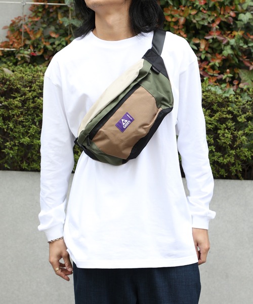 GERRY(ジェリー)の「【GERRY】エコ素材 撥水ウエストバッグ ボディバッグ R1711 YMY(ボディバッグ/ウエストポーチ・メンズ・ブラック/ベージュ/マルチ/ダークグレー/チャコールグレー・FREE)」の8枚目の写真