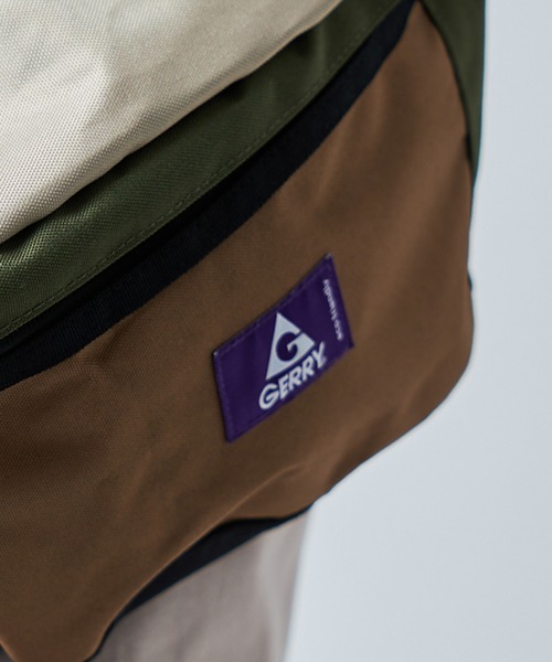 GERRY(ジェリー)の「【GERRY】エコ素材 撥水ウエストバッグ ボディバッグ R1711 YMY(ボディバッグ/ウエストポーチ・メンズ・ブラック/ベージュ/マルチ/ダークグレー/チャコールグレー・FREE)」の12枚目の写真