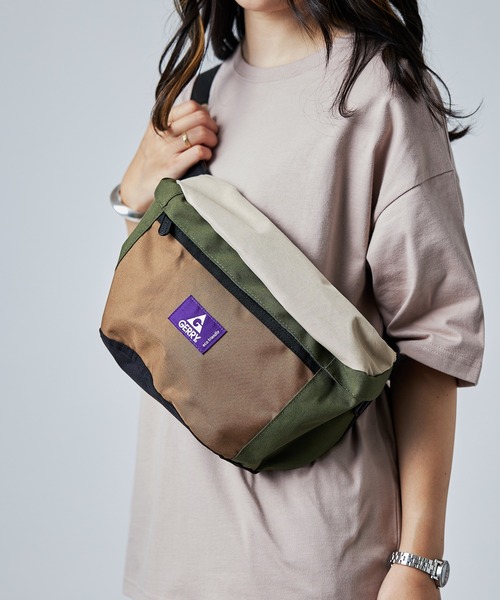 GERRY(ジェリー)の「【GERRY】エコ素材 撥水ウエストバッグ ボディバッグ R1711 YMY(ボディバッグ/ウエストポーチ・メンズ・ブラック/ベージュ/マルチ/ダークグレー/チャコールグレー・FREE)」の6枚目の写真