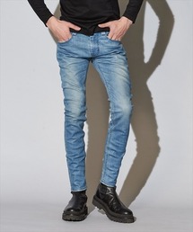 コーティングストレッチデニムUSED加工スキニーPT