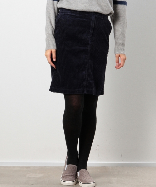 coen（コーエン）の「太畝コーデュロイタイトスカート§（スカート・レディース・ネイビー/オフホワイト/ベージュ/モカ・MEDIUM/LARGE）」の4枚目の写真