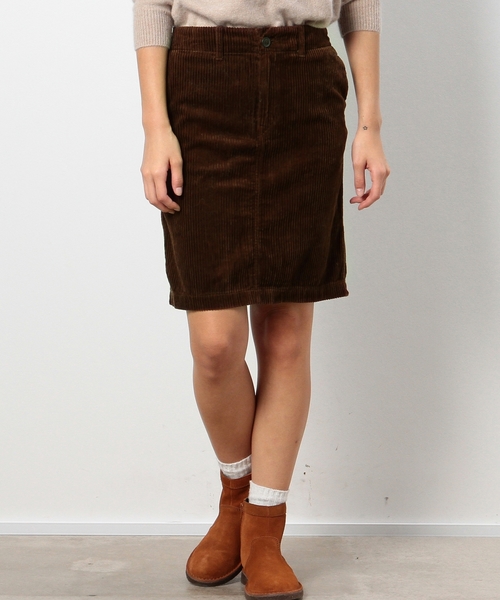 coen（コーエン）の「太畝コーデュロイタイトスカート§（スカート・レディース・ネイビー/オフホワイト/ベージュ/モカ・MEDIUM/LARGE）」の2枚目の写真