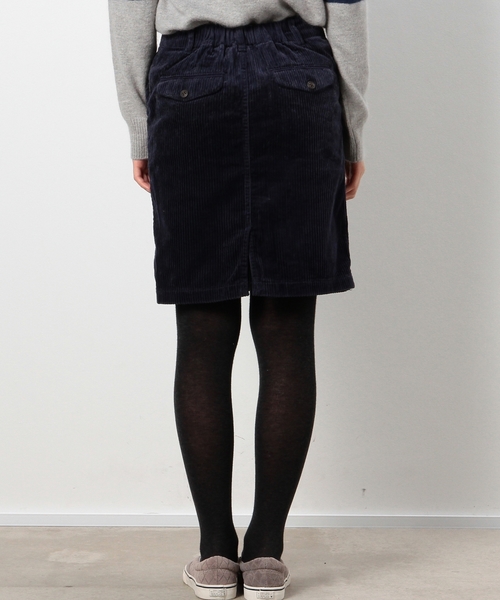 coen（コーエン）の「太畝コーデュロイタイトスカート§（スカート・レディース・ネイビー/オフホワイト/ベージュ/モカ・MEDIUM/LARGE）」の5枚目の写真