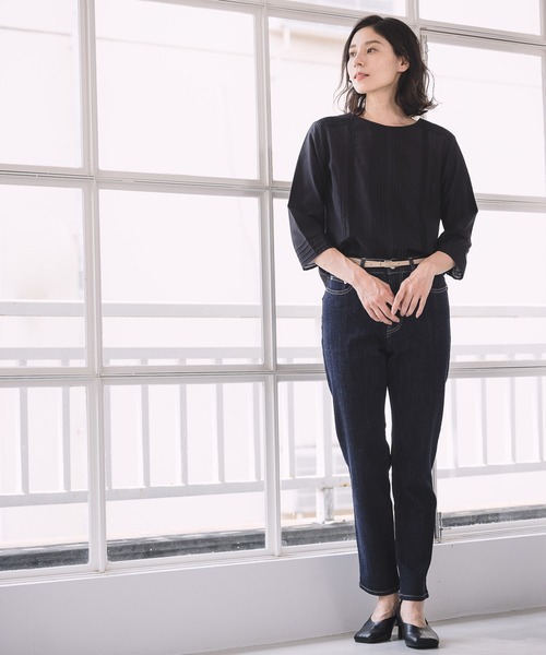 LEPSIM（レプシィム）の「綿シルクレースブラウス　954070（シャツ/ブラウス・レディース・オフホワイト/ブラック・MEDIUM/LARGE）」の8枚目の写真