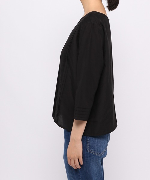 LEPSIM（レプシィム）の「綿シルクレースブラウス　954070（シャツ/ブラウス・レディース・オフホワイト/ブラック・MEDIUM/LARGE）」の10枚目の写真