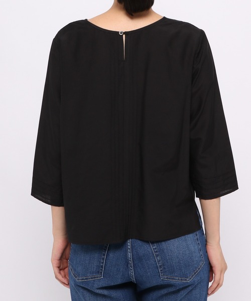 LEPSIM（レプシィム）の「綿シルクレースブラウス　954070（シャツ/ブラウス・レディース・オフホワイト/ブラック・MEDIUM/LARGE）」の11枚目の写真