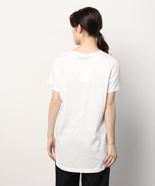 HYSTERIC GLAMOUR(ヒステリックグラマー)の「LIGHTNING TYPE WOMAN Tシャツ(Tシャツ/カットソー・レディース・ホワイト/ブラック/イエロー・FREE)」の5枚目の写真