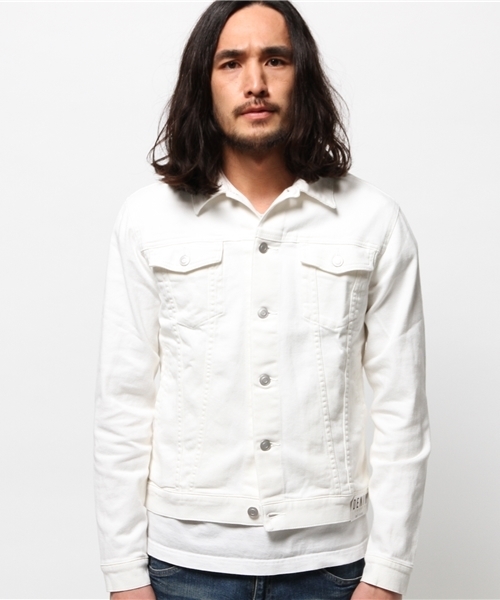 WEGO(ウィゴー)の「WEGO/ホワイトデニムジャケット(デニムジャケット・メンズ・ホワイト・LARGE/MEDIUM)」の13枚目の写真