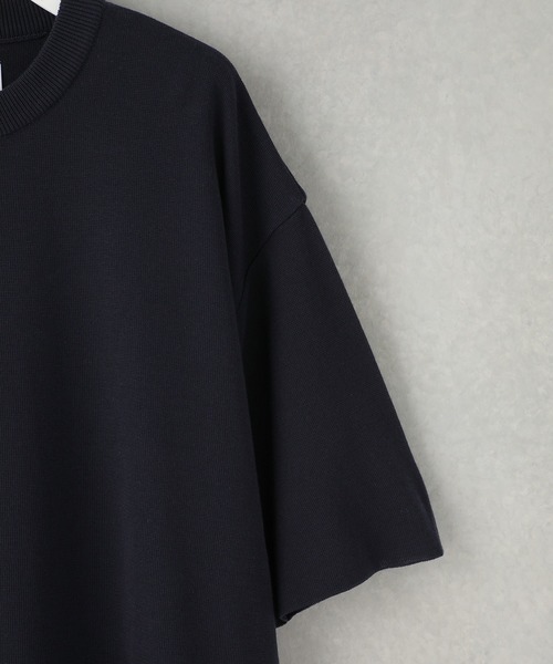 STUDIOUS（ステュディオス）の「半袖ニット（ニット/セーター・メンズ・グレー・1）」の2枚目の写真