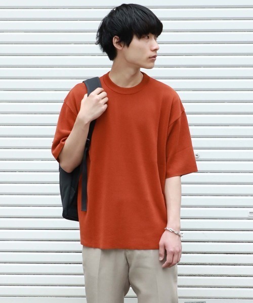 STUDIOUS（ステュディオス）の「半袖ニット（ニット/セーター・メンズ・グレー・1）」の13枚目の写真