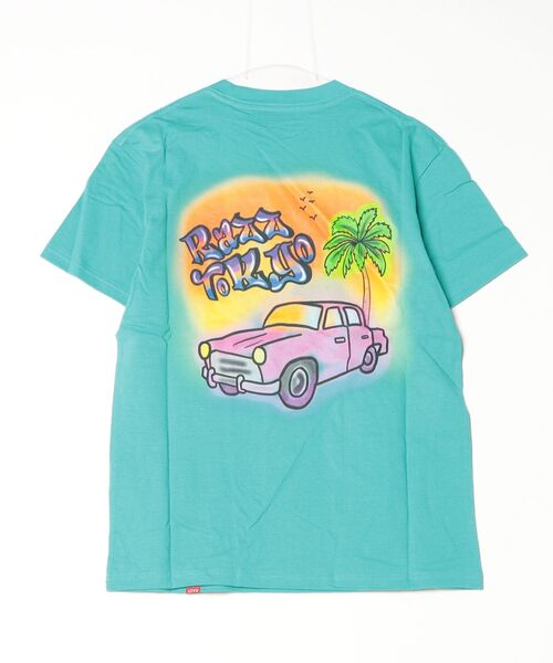 RAZZIS(ラズ)の「『RAZZIS/ラズイズ』車プリントクルーネック半袖Tシャツ (Tシャツ/カットソー・メンズ・ホワイト/ブルー/チャコール・M/XL/L)」の21枚目の写真